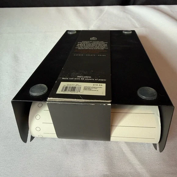 Hearth & Hand Black and Gold Metal Note Roll. NWT - Picture 12 of 16